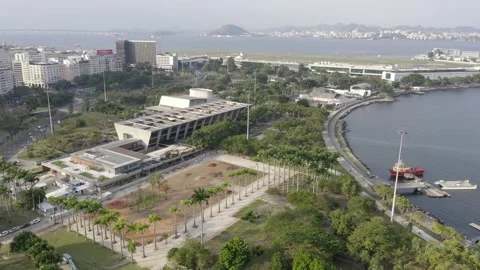 Rio de Janeiro, Brazil - August 2024: Museum of Modern Art MAM, seat of the G20 Vídeos de archivo 283662287