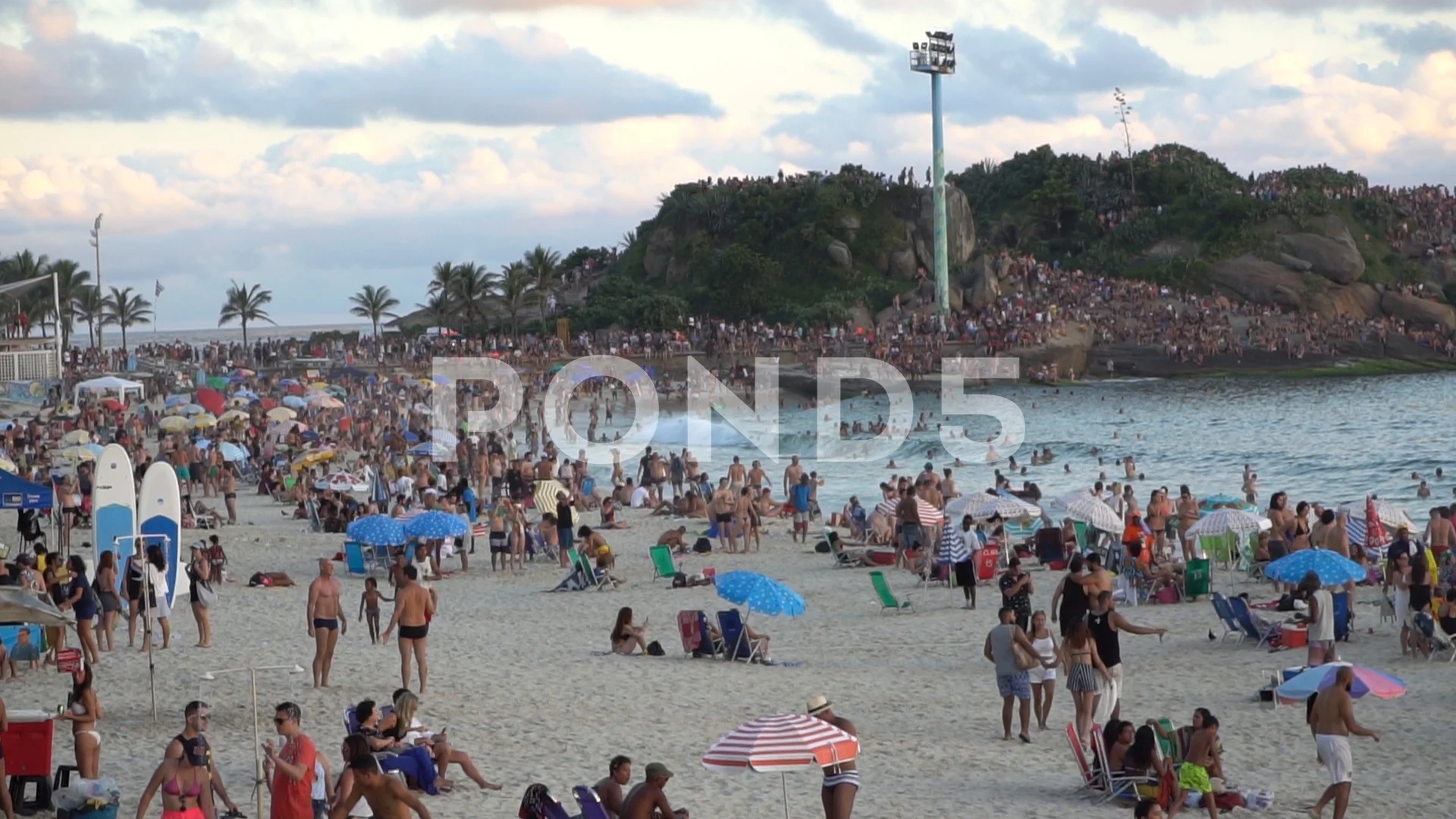 Rio De Janeiro Brazil Ipanema People Stock Video Pond5