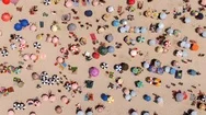 Rio De Janeiro, Brazil, Top View Of Copacabana Beach On A Summer Day Stock Footage