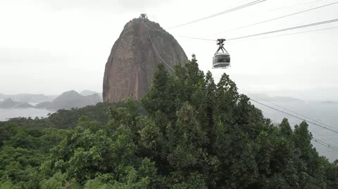 Rio de Janeiro cable car at Sugarloaf Stock-Footage 11140672