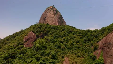 Rio De Janeiro, Cable at the famous Sugarloaf Mountain Stockbeeldmateriaal 233642005