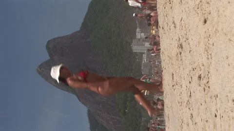 Rio de Janeiro: Canted Angle of Sugar Loaf Stock Footage 46991073