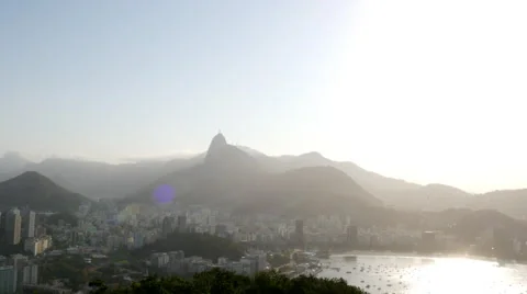 Rio de Janeiro Jesus statue in fog Stock Footage 68734520