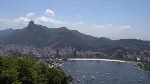 Rio de Janeiro Panoramic view from above Stock Footage 125056219