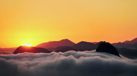 Rio de Janeiro  's sugar loaf sun rise Stock Footage 51663090