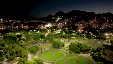 Rio De Janeiro Skyline. Freeway Landscape. Downtown District. Highrise Stock Footage 336331858