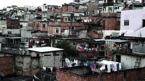 Rio de Janeiro Slum / Favela do Jacarezinho Stock Footage 33606444