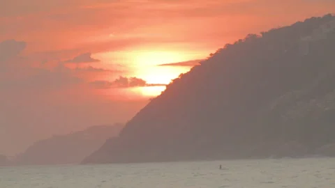 Rio de Janeiro sunset on the beach 02 Stock Footage 151249017