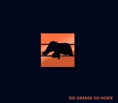 Rio Grande do Norte map icon for your design Stock Illustration