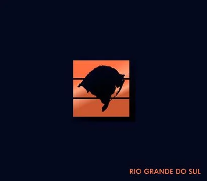 Rio Grande do Sul map icon for your design Stock Illustration