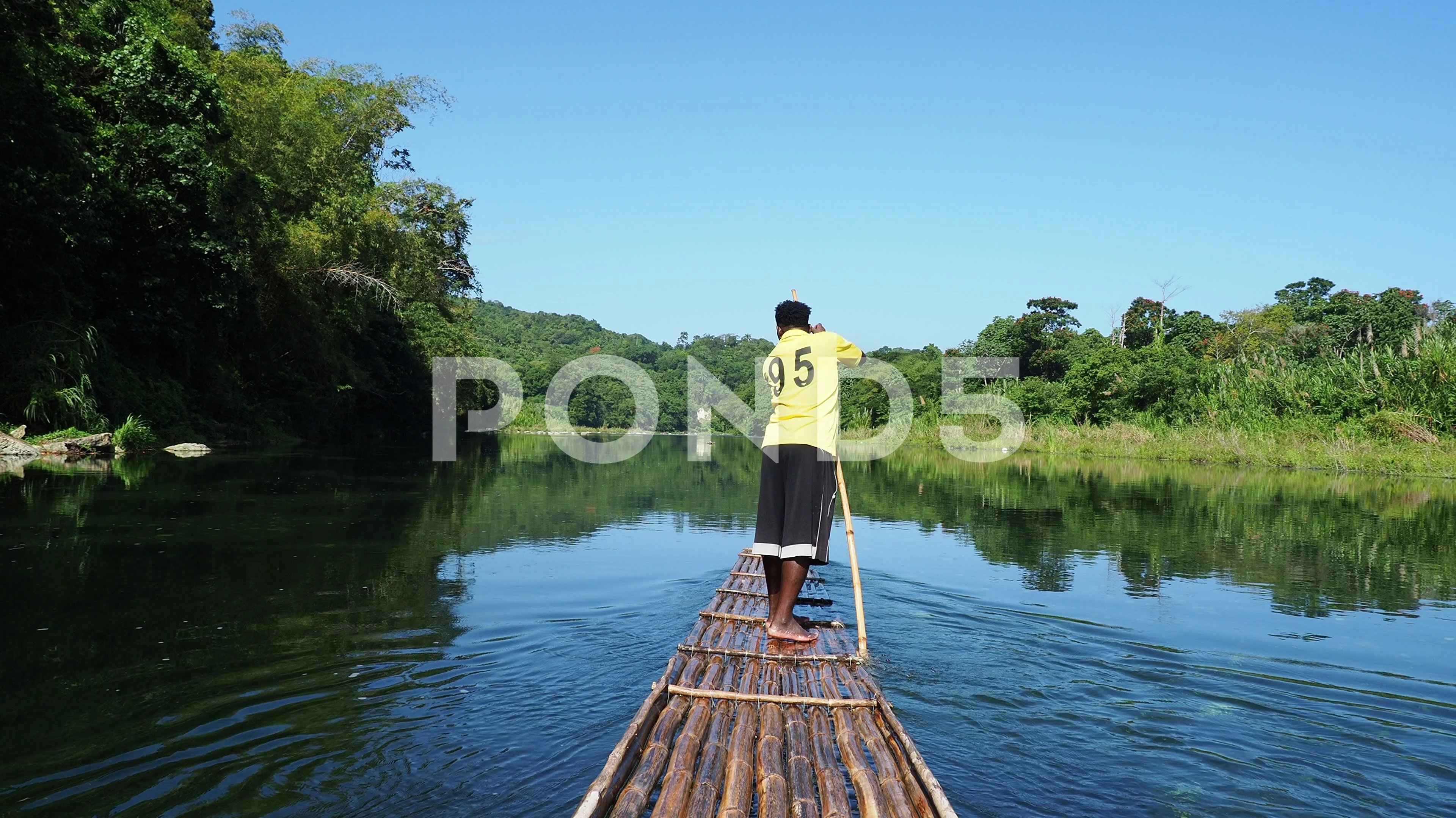 Rio Grande Rafting In Jamaica Stock Video Pond5