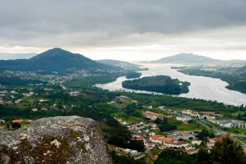 Rio Minho Foto stock
