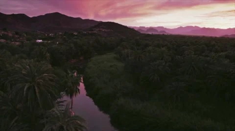 Rio mulege by sunset Stock Footage 10818902