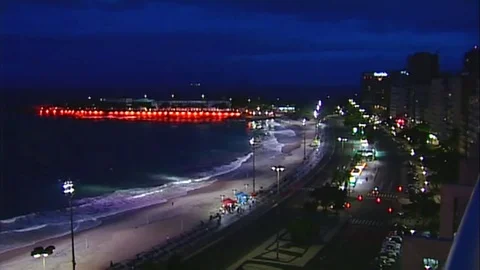 Rio at Night Stock Footage 80168001