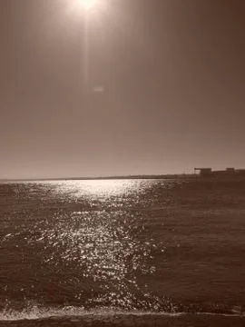 Rio Tejo in Full Sun 写真素材