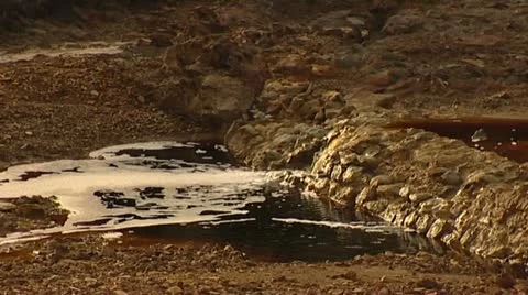 Rio Tinto - Mining area Spain 库存影片 22113340