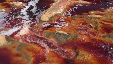 Rio Tinto river Stock Footage 79544385