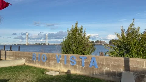 Rio Vista Drawbridge Stock Footage 148405931