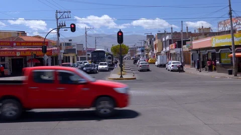 Riobamamba Ecuador Traffic Light Stock Footage 123507765