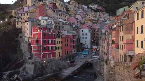 Riomaggiore Cinque Terre Stock Footage 154713472