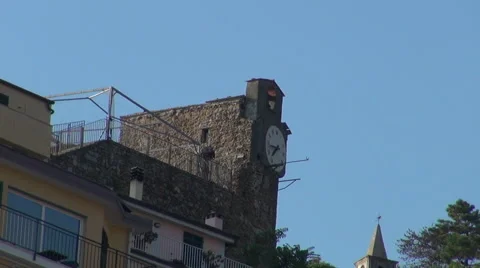 Riomaggiore, one of the famous Cinque Terre village. Stock Footage 67592038