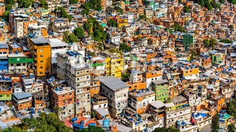 Rio's Rocinha favela Stock Photos