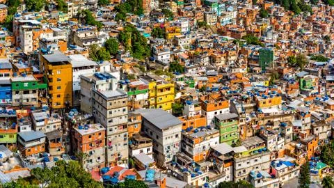Rio's Rocinha favela Stock Photos