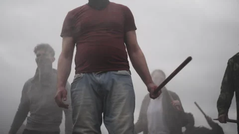 Riot angry mob Stock Footage 318218286