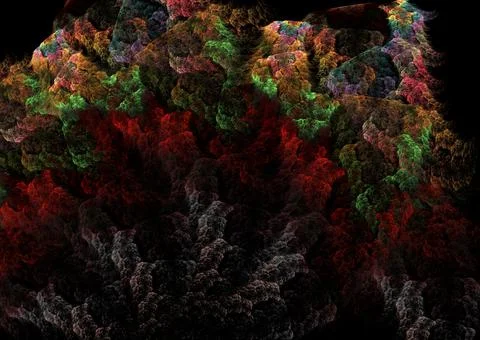 Riot of color abstract pattern Stock Illustration