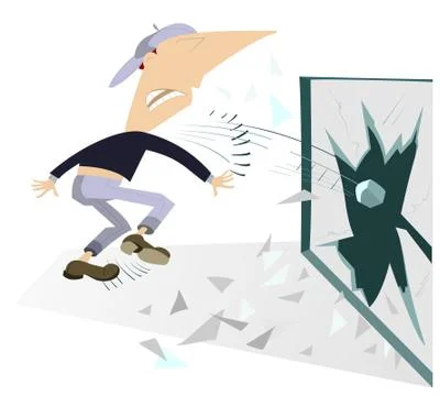 Riots on the streets Stock Illustration