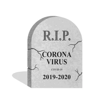 RIP coronavirus Stock Illustration