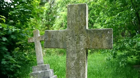 Rip Grave Stone 1 Stock Footage 11131366
