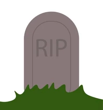 RIP grave vector icon Stock Illustration