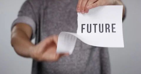 Rip paper no future Video stock 75485326