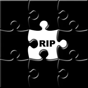 RIP Puzzle Stock Illustration