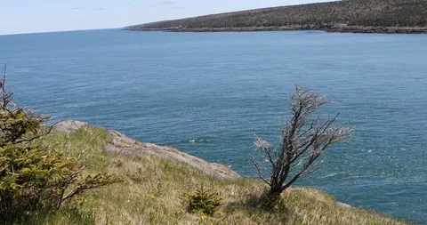 Rip Tide in the Bay of Fundy in Nova Scotia 4K Stock Footage 90762823