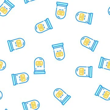 Rip tombstone vector seamless pattern color Stock Illustration