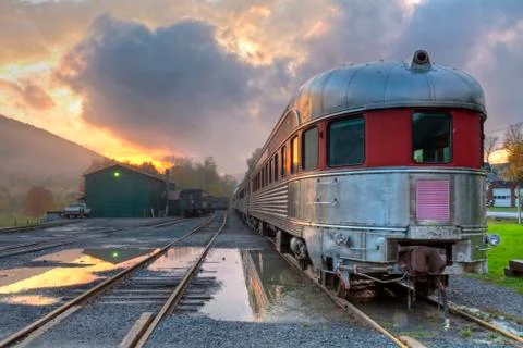 Rip Van Winkle Flyer Clearing Storm Stock Photos
