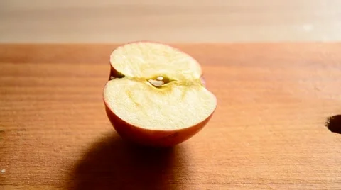 Ripe Apple cut. Stock Footage 42550916
