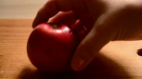Ripe Apple cut. Stock Footage 42550917