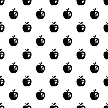 Ripe apple pattern seamless イラスト素材
