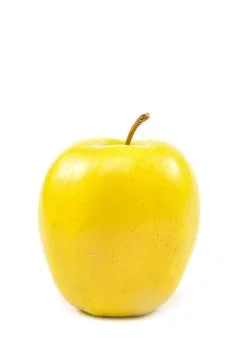 Ripe apple on white background. Stock Photos