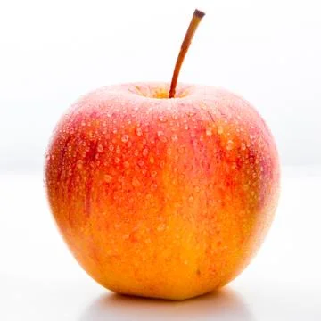 Ripe apple on a white background Stock Photos