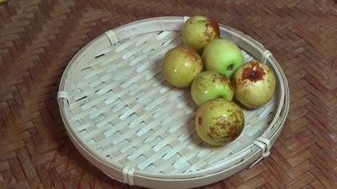 Ripe apples in the basket Stock Footage 316102138