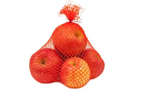 Ripe apples in a grid Stock Photos