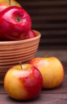 Ripe apples Stock Photos