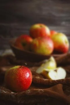 Ripe apples Stock Photos