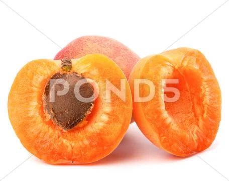 Ripe apricot fruit Stock Photos