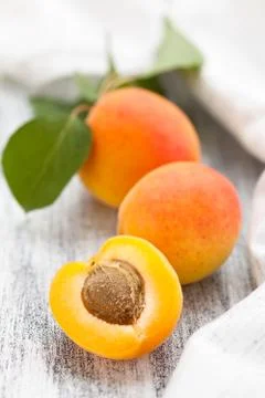Ripe apricots. Stock Photos