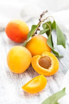 Ripe apricots. Stock Photos
